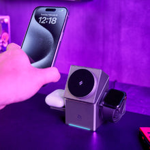 Load image into Gallery viewer, Mag Qube Qi2 3-in-1 Intelligent Charging Station