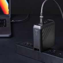 Load image into Gallery viewer, OMNIA Pro 140 140W 3-Port Power Charging Kit+Mac 360 Aluminum Foldable Stand