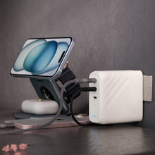 Load image into Gallery viewer, OMNIA Pro 140 140W 3-Port Power Charging Kit+Mac 360 Aluminum Foldable Stand