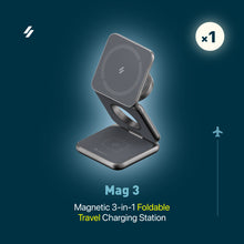 Load image into Gallery viewer, Mag 3 Magnetic 3-in-1 Foldable Travel Charging Station