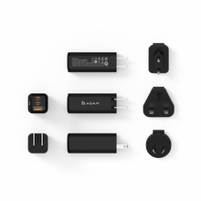 Load image into Gallery viewer, OMNIA X6i PD / QC 66W Compact Wall Charger + Mag 3 Magnetic 3-in-1 Foldable Travel Charging Station