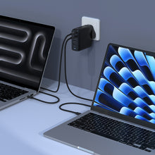 Load image into Gallery viewer, P100 4-Port Power Charging Kit + CASA S120 USB-C to USB-C 60W Braided Charging Cable (120CM)