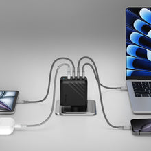 Load image into Gallery viewer, P100 4-Port Power Charging Kit + CASA S120 USB-C to USB-C 60W Braided Charging Cable (120CM)