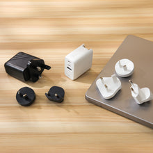 Load image into Gallery viewer, P67 GaN 67W 3-Port Fast Charging Wall Charger + iLinio C100 USB-C to USB-C 100W Magnetic Charging Cable (2-Pack)