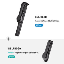 Load image into Gallery viewer, SELFIE III - Magnetic Tripod Selfie Stick (120 cm) + SELFIE Go - Pocket Magnetic Tripod Selfie Stick (64 cm)