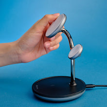 Load image into Gallery viewer, OMNIA M3+ Magnetic 3-in-1 Wireless Charging Station (Apple MFW-Certified) x2