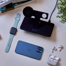 Load image into Gallery viewer, OMNIA M3 Magnetic 3-in-1 Wireless Charging Station + OMNIA A1 Apple Watch Magnetic Wireless Charger