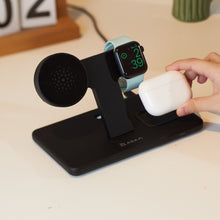 Load image into Gallery viewer, OMNIA M3 Magnetic 3-in-1 Wireless Charging Station + OMNIA A1 Apple Watch Magnetic Wireless Charger