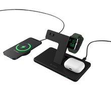 Load image into Gallery viewer, OMNIA M3 Magnetic 3-in-1 Wireless Charging Station + OMNIA A1 Apple Watch Magnetic Wireless Charger