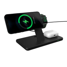 Load image into Gallery viewer, OMNIA M3 Magnetic 3-in-1 Wireless Charging Station + OMNIA A1 Apple Watch Magnetic Wireless Charger