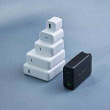 Load image into Gallery viewer, OMNIA Pro 130 - 130W 4-Port Power Charger + PeAk II C200B USB-C to Lightning Cable (2M)