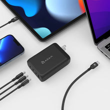 Load image into Gallery viewer, OMNIA Pro 130 - 130W 4-Port Power Charger + PeAk II C200B USB-C to Lightning Cable (2M)