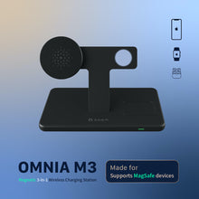 Load image into Gallery viewer, OMNIA M3 - Magnetic 3-in-1 Wireless Charging Station