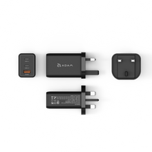 Load image into Gallery viewer, OMNIA Q5 5-in-1 Wireless Charging Station + OMNIA F6 65W Super Charging Kit-UK Plug