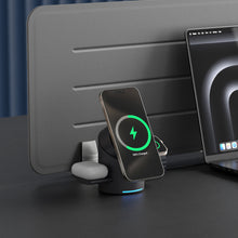 Load image into Gallery viewer, Mag Tube Qi2 3-in-1 Intelligent Charging Station
