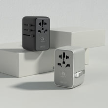 Load image into Gallery viewer, T100L 100W Universal Travel Adapter with Built-In USB-C Cable
