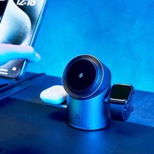 Load image into Gallery viewer, Mag Tube Qi2 3-in-1 Intelligent Charging Station
