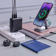 Load image into Gallery viewer, OMNIA Pro 140 140W 3-Port Power Charging Kit＋CASA Hub Stand Pro USB-C 6-in-1 Laptop Stand Hub
