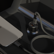 Load image into Gallery viewer, C40	40W Fast Dual USB-C Car Charger + CQ1 Qi2 Magnetic Charging Car Mount
