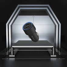 Load image into Gallery viewer, C40	40W Fast Dual USB-C Car Charger + CQ1 Qi2 Magnetic Charging Car Mount
