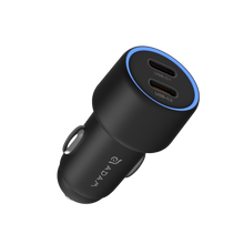 Load image into Gallery viewer, C40	40W Fast Dual USB-C Car Charger + CQ1 Qi2 Magnetic Charging Car Mount
