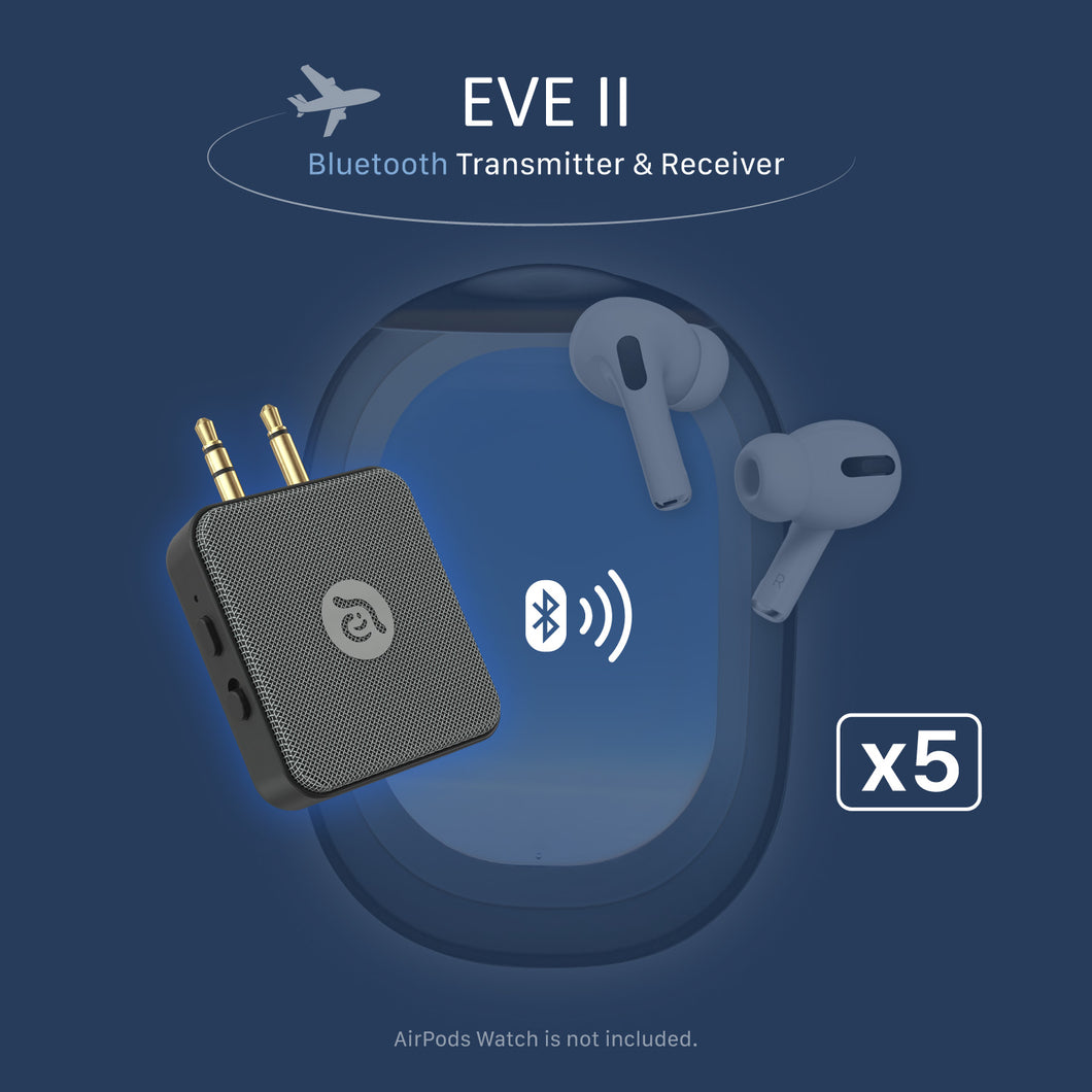 EVE II  Bluetooth Transmitter & Receiver （5PCs）