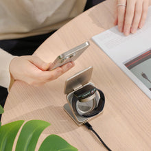 Load image into Gallery viewer, Mag 3 Pro Qi2 3-in-1 Foldable Travel Charging Station
