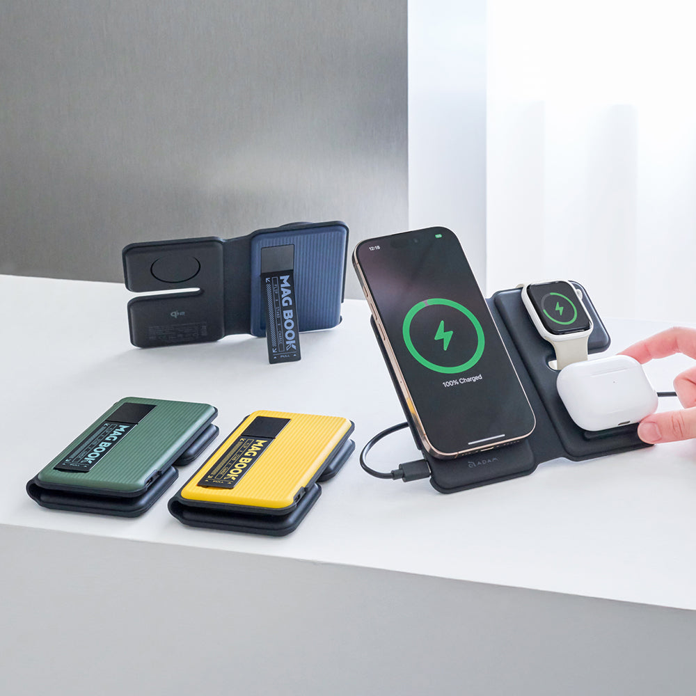 M301 Qi2 3-in-1 Wireless Charging Station with Stand