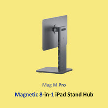 Load image into Gallery viewer, Mag M Pro Magnetic 8-in-1 iPad Stand Hub
