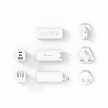 Load image into Gallery viewer, OMNIA X6i PD / QC 66W Compact Wall Charger + CASA S120  USB-C to USB-C 60W Braided Charging Cable (120CM)
