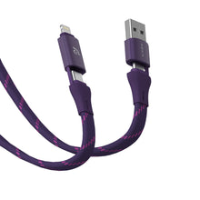 Load image into Gallery viewer, PeAk MF401 4-in-1 60W Magnetic Flat Charging Cable
