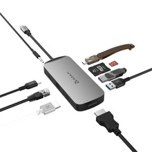 Load image into Gallery viewer, CASA Hub X DP - USB-C 8K 10-in-1 Hub + iKlips C 128GB Apple Lightning/USB-C Flash Drive
