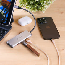 Load image into Gallery viewer, CASA Hub A07 USB-C Gen2 SuperSpeed 7-in-1 Hub + CASA M100+ USB-C to USB-A Cable (1M)
