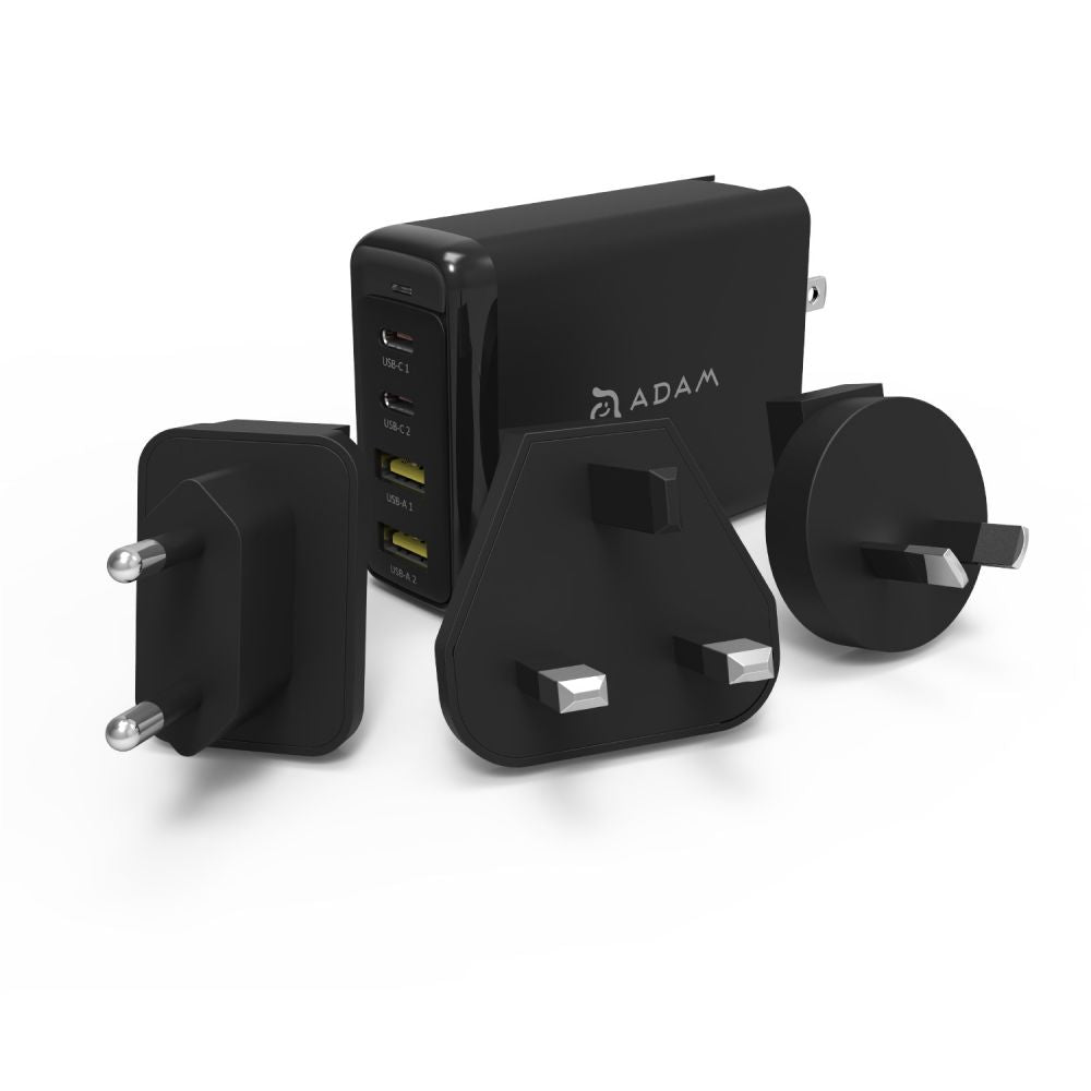OMNIA Pro GaN 100W Super Charging Kit (Travel Plugs Included)