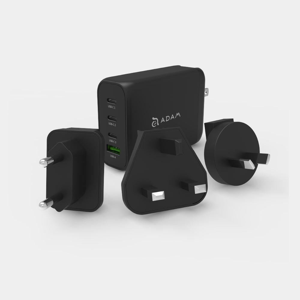 Mac 360 Aluminum Foldable Stand + OMNIA Pro 130 - 130W 4-Port Power Charger