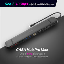 Load image into Gallery viewer, CASA HUB Pro Max USB-C 3.1 Gen 2 &amp; 4K60Hz 13-in-1 Hub
