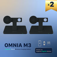 OMNIA M3 Magnetic 3-in-1 Wireless Charging Station - 2PCS
