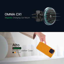 Load image into Gallery viewer, OMNIA CX1 Magnetic Charging Car Mount ＋ Alto Clop Leather Case
