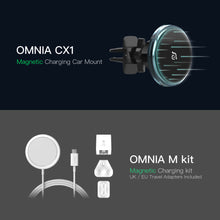 Load image into Gallery viewer, OMNIA CX1 Magnetic Charging Car Mount ＋ OMNIA M Kit Magnetic Charging Kit
