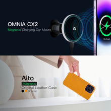 Load image into Gallery viewer, OMNIA CX2 Magnetic Charging Car Mount ＋ Alto Clop Leather Case
