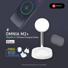 Load image into Gallery viewer, OMNIA M2+ MagSafe 2 +1 Wireless Charging Station
